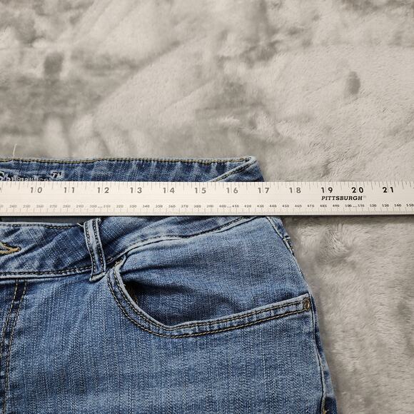 Maurices M Jeans Womens 18W Blue High Rise Curvy Slim Bootcut Stretch Casual - Picture 11 of 15